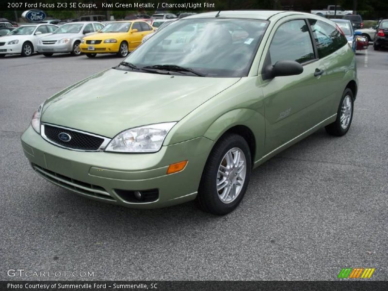 Kiwi Green Metallic / Charcoal/Light Flint 2007 Ford Focus ZX3 SE Coupe
