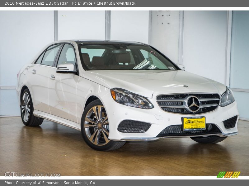 Polar White / Chestnut Brown/Black 2016 Mercedes-Benz E 350 Sedan