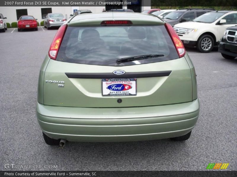 Kiwi Green Metallic / Charcoal/Light Flint 2007 Ford Focus ZX3 SE Coupe