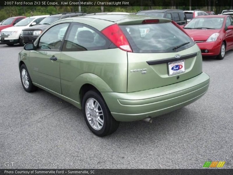 Kiwi Green Metallic / Charcoal/Light Flint 2007 Ford Focus ZX3 SE Coupe