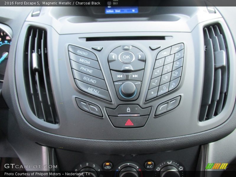Magnetic Metallic / Charcoal Black 2016 Ford Escape S