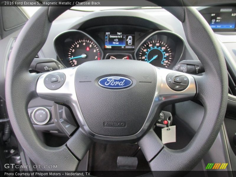 Magnetic Metallic / Charcoal Black 2016 Ford Escape S