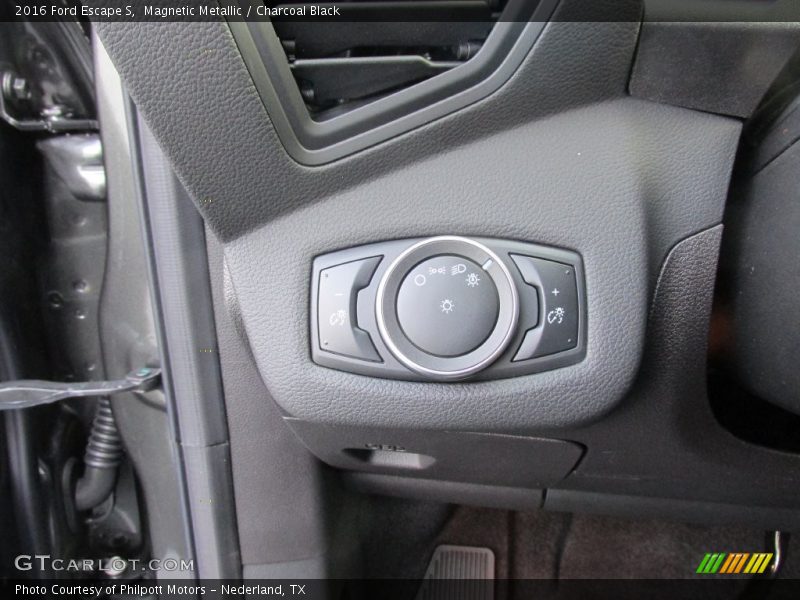 Magnetic Metallic / Charcoal Black 2016 Ford Escape S