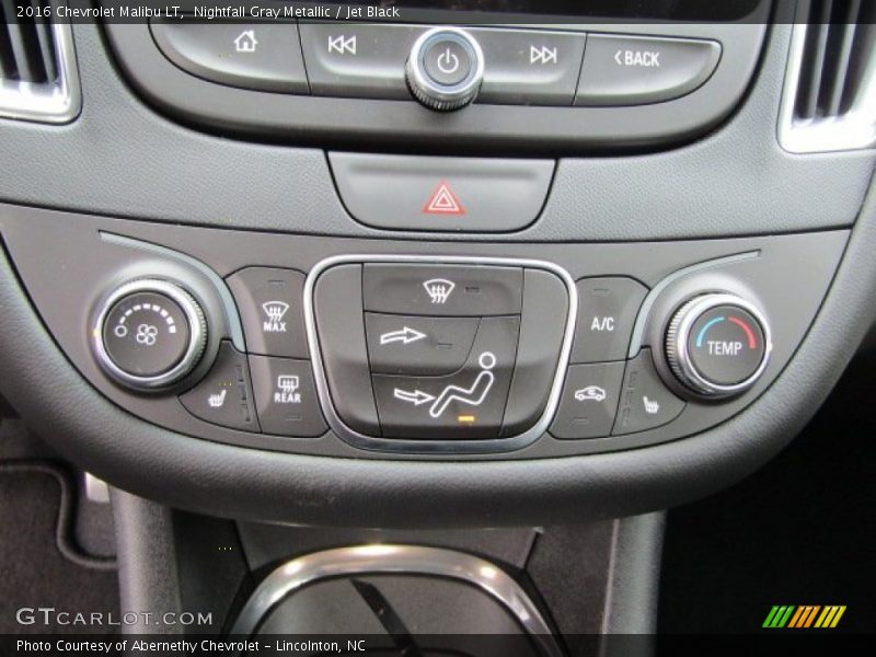 Nightfall Gray Metallic / Jet Black 2016 Chevrolet Malibu LT