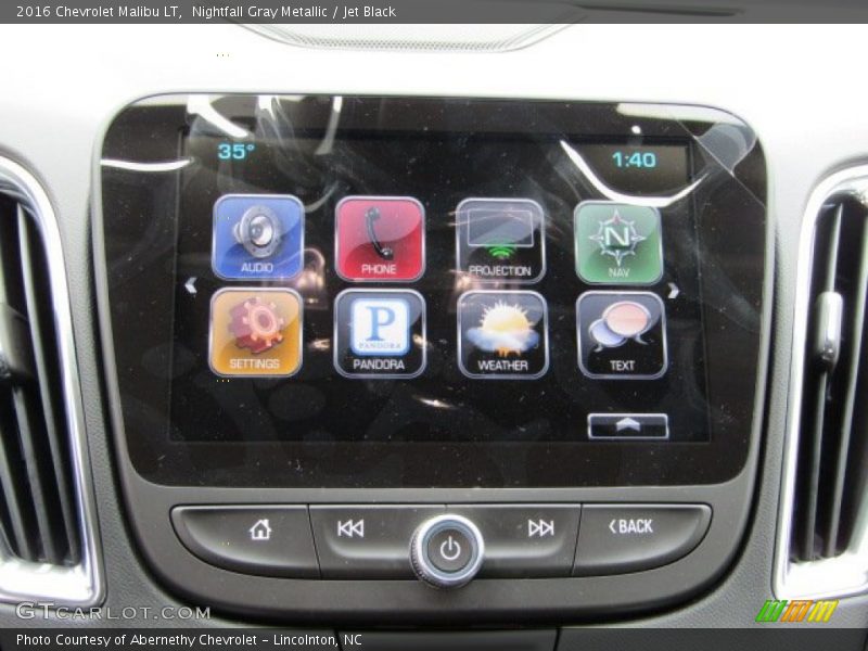 Nightfall Gray Metallic / Jet Black 2016 Chevrolet Malibu LT
