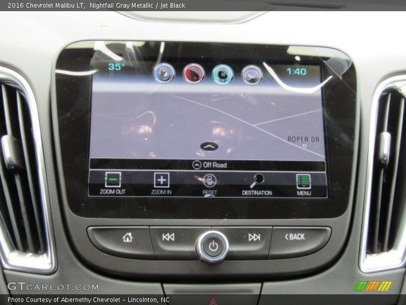Nightfall Gray Metallic / Jet Black 2016 Chevrolet Malibu LT