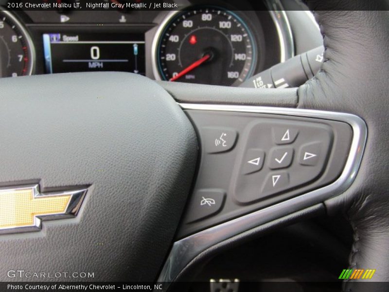 Nightfall Gray Metallic / Jet Black 2016 Chevrolet Malibu LT