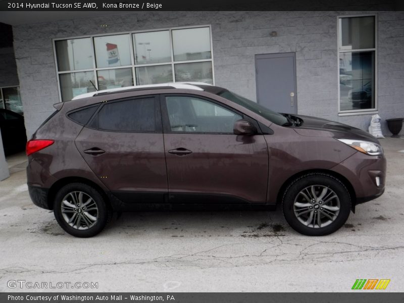 Kona Bronze / Beige 2014 Hyundai Tucson SE AWD
