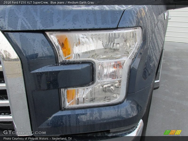 Blue Jeans / Medium Earth Gray 2016 Ford F150 XLT SuperCrew