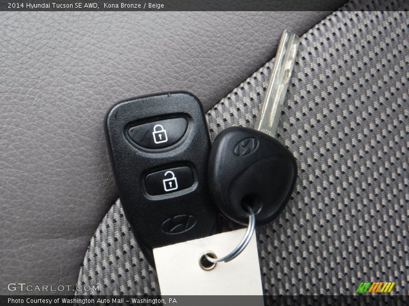 Kona Bronze / Beige 2014 Hyundai Tucson SE AWD