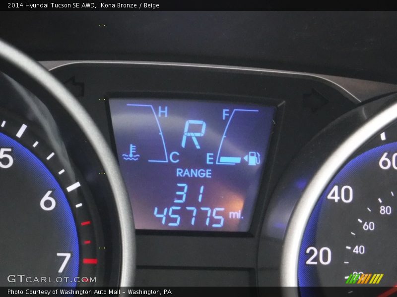 Kona Bronze / Beige 2014 Hyundai Tucson SE AWD