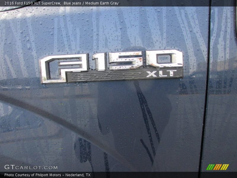 Blue Jeans / Medium Earth Gray 2016 Ford F150 XLT SuperCrew