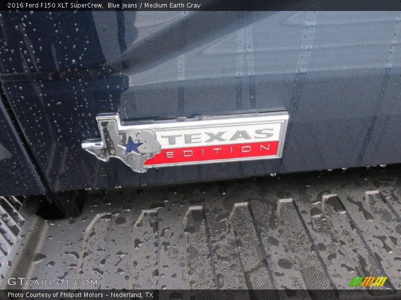 Blue Jeans / Medium Earth Gray 2016 Ford F150 XLT SuperCrew