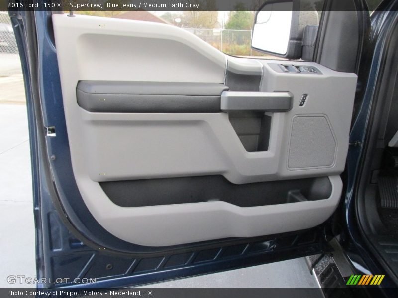 Blue Jeans / Medium Earth Gray 2016 Ford F150 XLT SuperCrew