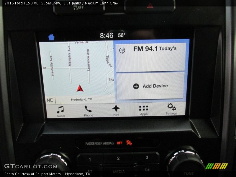 Blue Jeans / Medium Earth Gray 2016 Ford F150 XLT SuperCrew