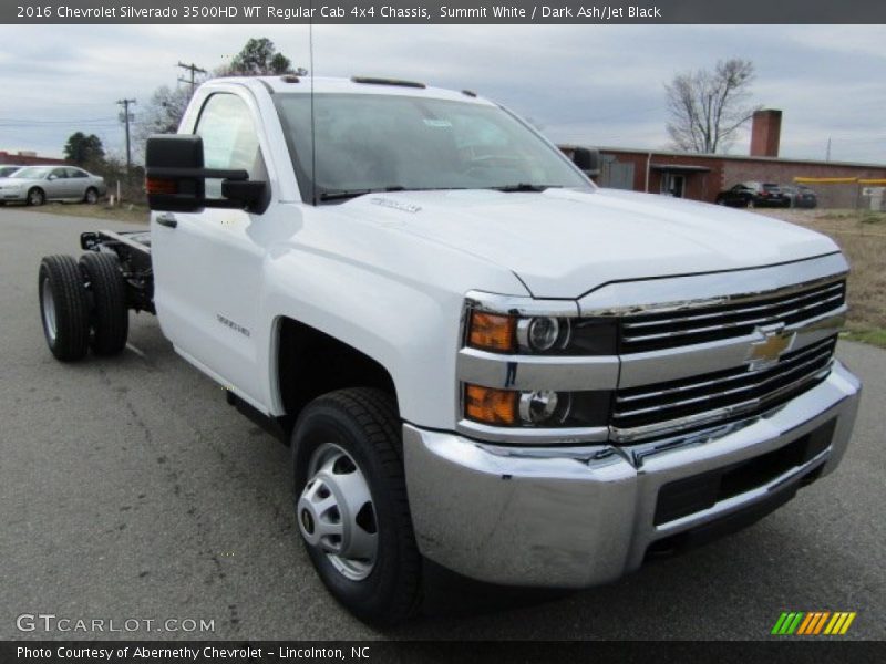 Summit White / Dark Ash/Jet Black 2016 Chevrolet Silverado 3500HD WT Regular Cab 4x4 Chassis
