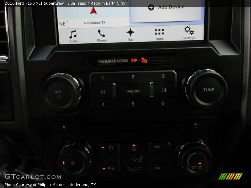 Blue Jeans / Medium Earth Gray 2016 Ford F150 XLT SuperCrew