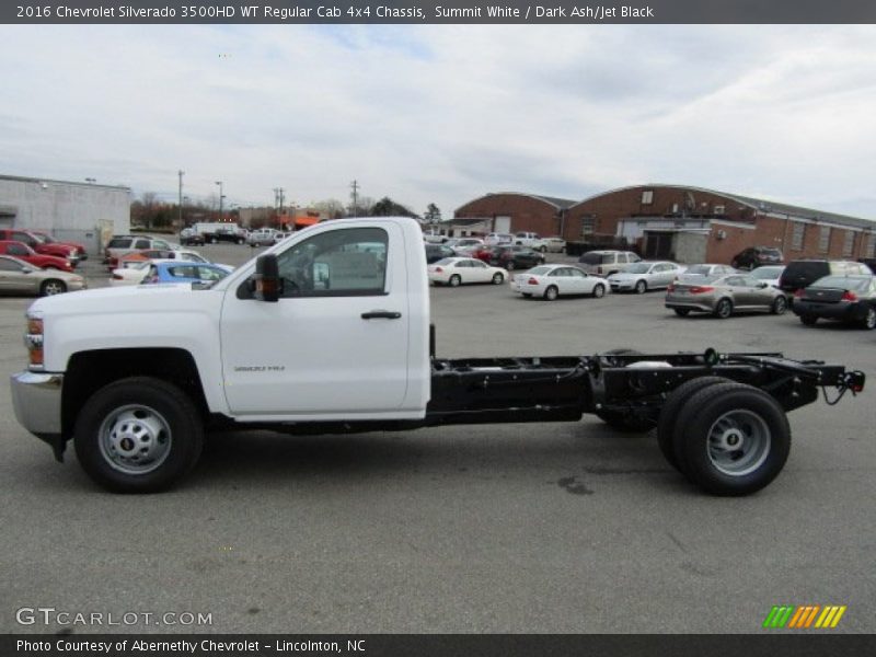 Summit White / Dark Ash/Jet Black 2016 Chevrolet Silverado 3500HD WT Regular Cab 4x4 Chassis