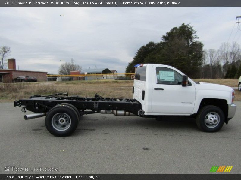 Summit White / Dark Ash/Jet Black 2016 Chevrolet Silverado 3500HD WT Regular Cab 4x4 Chassis