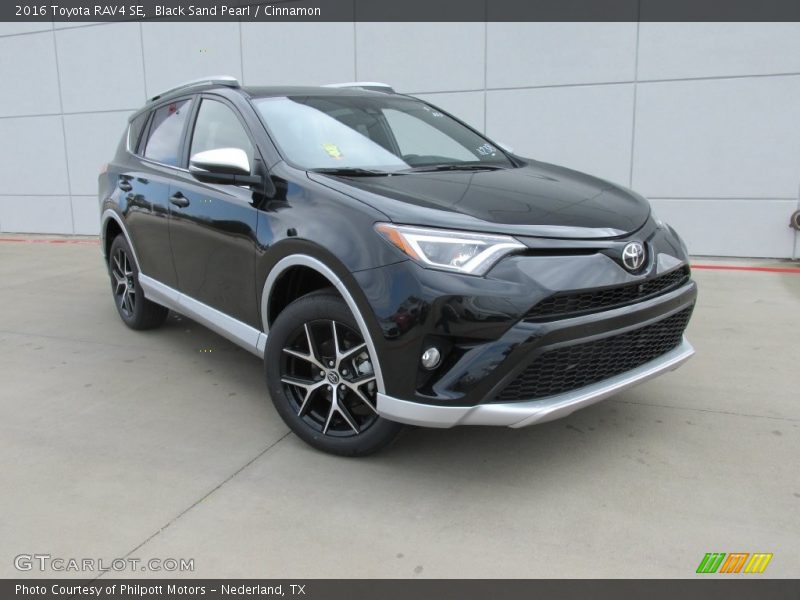 Black Sand Pearl / Cinnamon 2016 Toyota RAV4 SE
