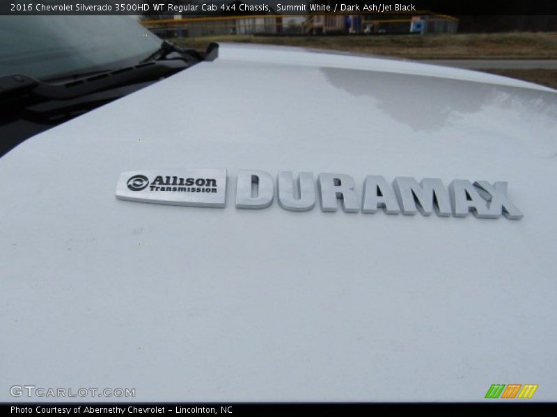 Summit White / Dark Ash/Jet Black 2016 Chevrolet Silverado 3500HD WT Regular Cab 4x4 Chassis