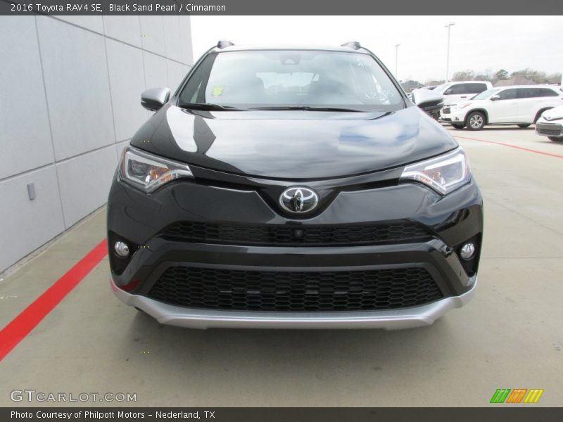 Black Sand Pearl / Cinnamon 2016 Toyota RAV4 SE
