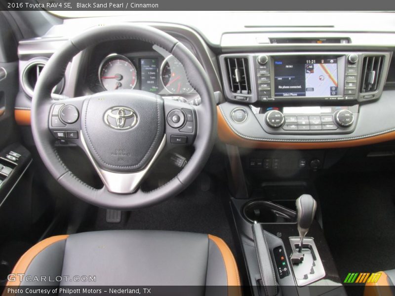 Black Sand Pearl / Cinnamon 2016 Toyota RAV4 SE