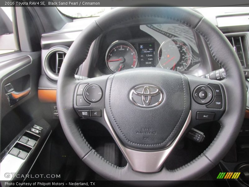 Black Sand Pearl / Cinnamon 2016 Toyota RAV4 SE