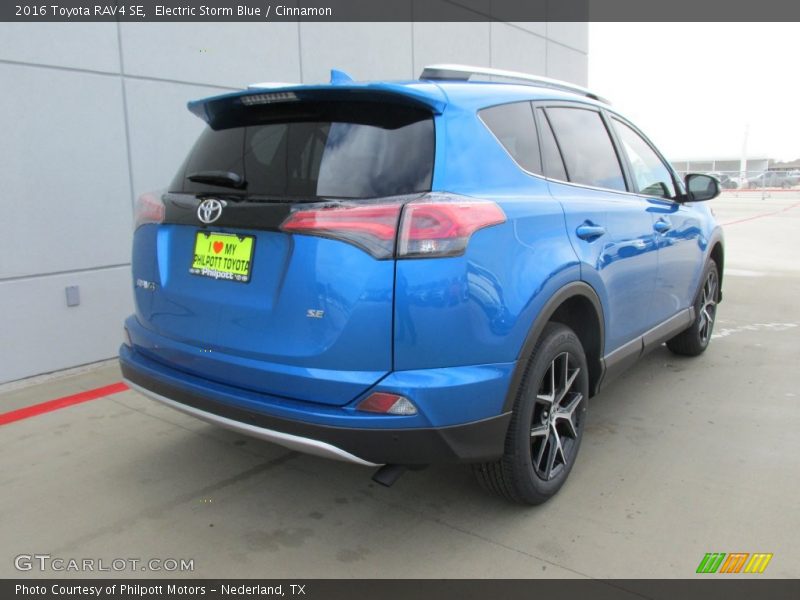 Electric Storm Blue / Cinnamon 2016 Toyota RAV4 SE
