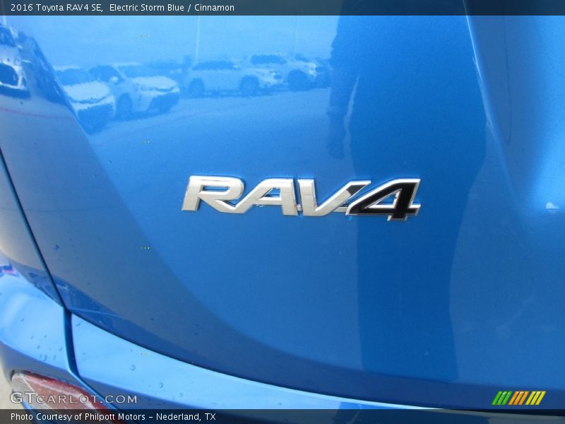 Electric Storm Blue / Cinnamon 2016 Toyota RAV4 SE