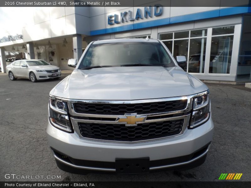 Silver Ice Metallic / Jet Black 2016 Chevrolet Suburban LS 4WD
