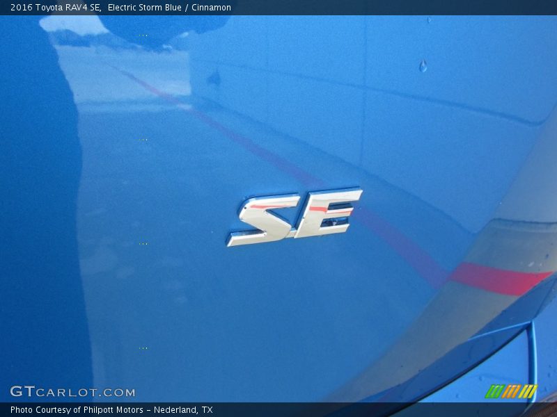 Electric Storm Blue / Cinnamon 2016 Toyota RAV4 SE