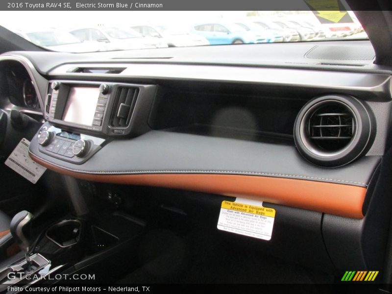 Electric Storm Blue / Cinnamon 2016 Toyota RAV4 SE