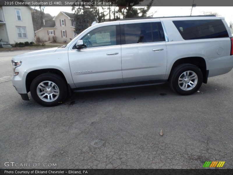 Silver Ice Metallic / Jet Black 2016 Chevrolet Suburban LS 4WD