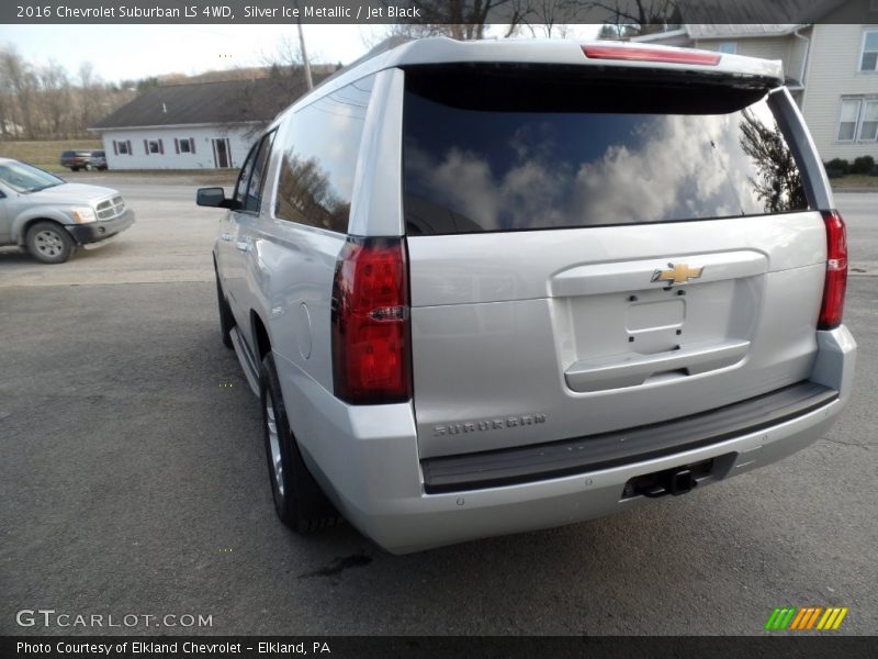 Silver Ice Metallic / Jet Black 2016 Chevrolet Suburban LS 4WD