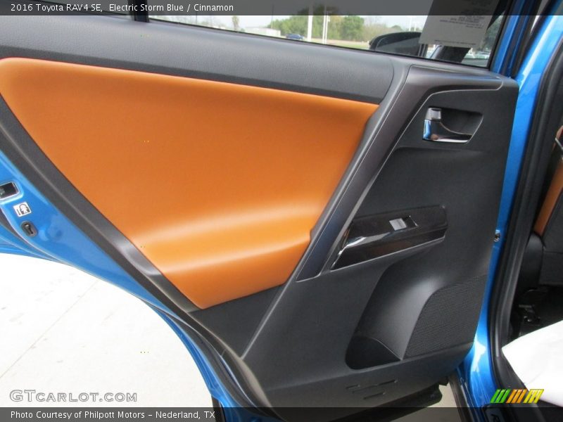 Electric Storm Blue / Cinnamon 2016 Toyota RAV4 SE