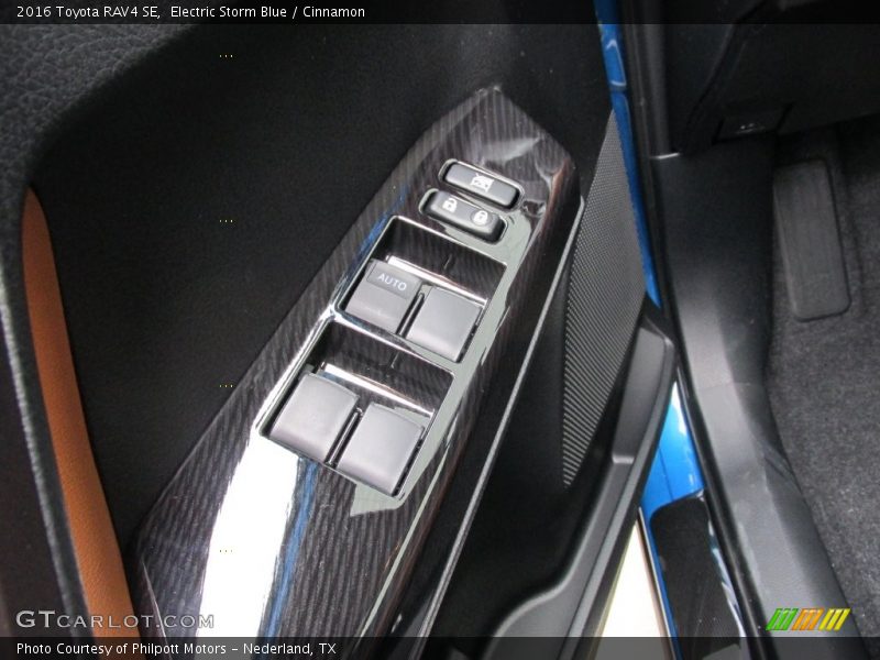 Electric Storm Blue / Cinnamon 2016 Toyota RAV4 SE