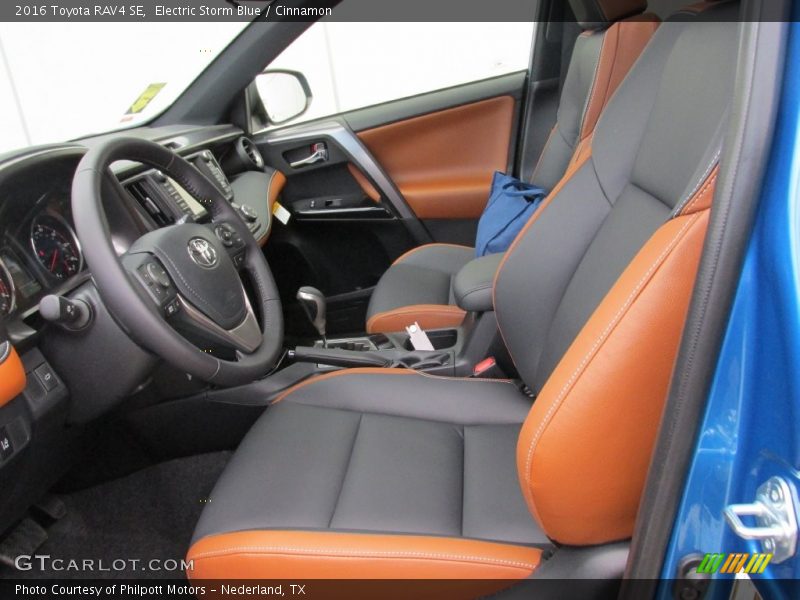 Electric Storm Blue / Cinnamon 2016 Toyota RAV4 SE