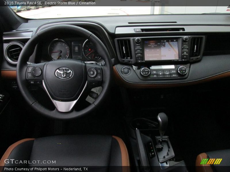 Electric Storm Blue / Cinnamon 2016 Toyota RAV4 SE