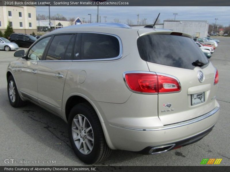 Sparkling Silver Metallic / Choccachino/Cocoa 2016 Buick Enclave Leather