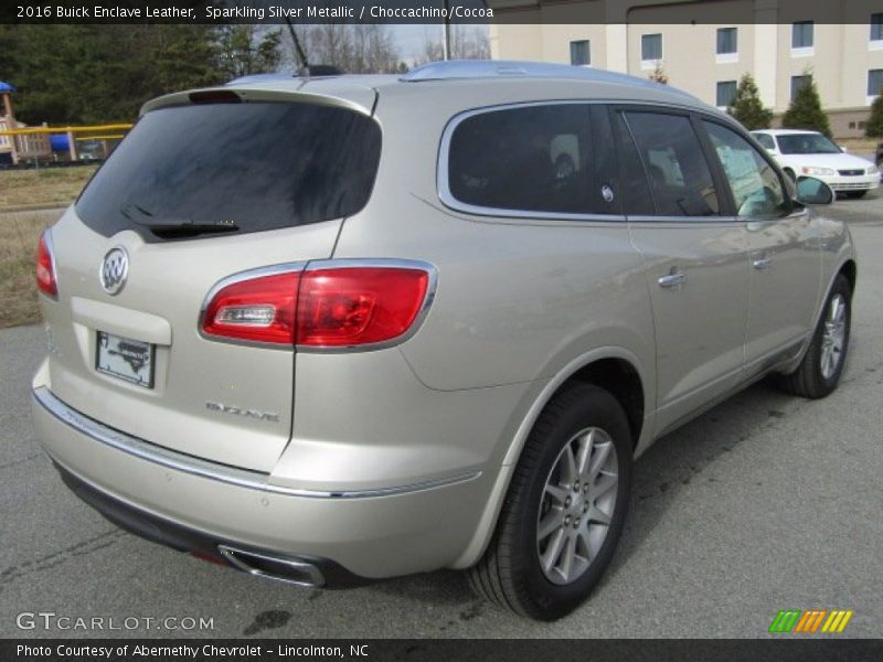 Sparkling Silver Metallic / Choccachino/Cocoa 2016 Buick Enclave Leather