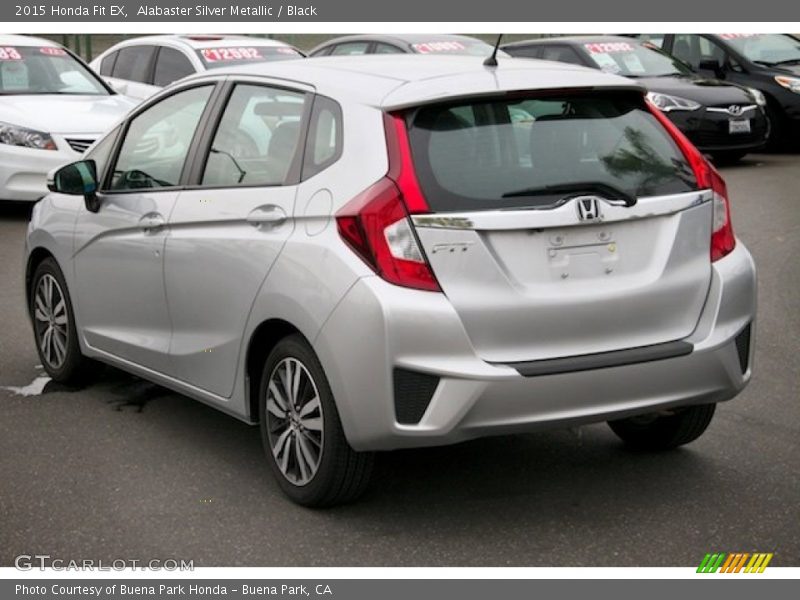 Alabaster Silver Metallic / Black 2015 Honda Fit EX