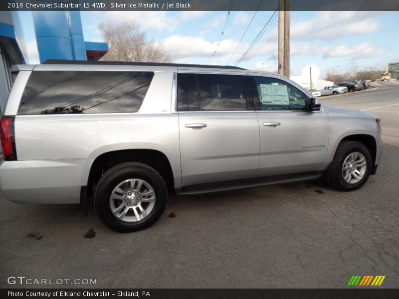 Silver Ice Metallic / Jet Black 2016 Chevrolet Suburban LS 4WD