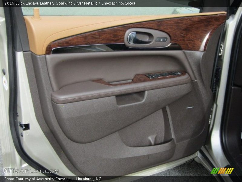 Sparkling Silver Metallic / Choccachino/Cocoa 2016 Buick Enclave Leather