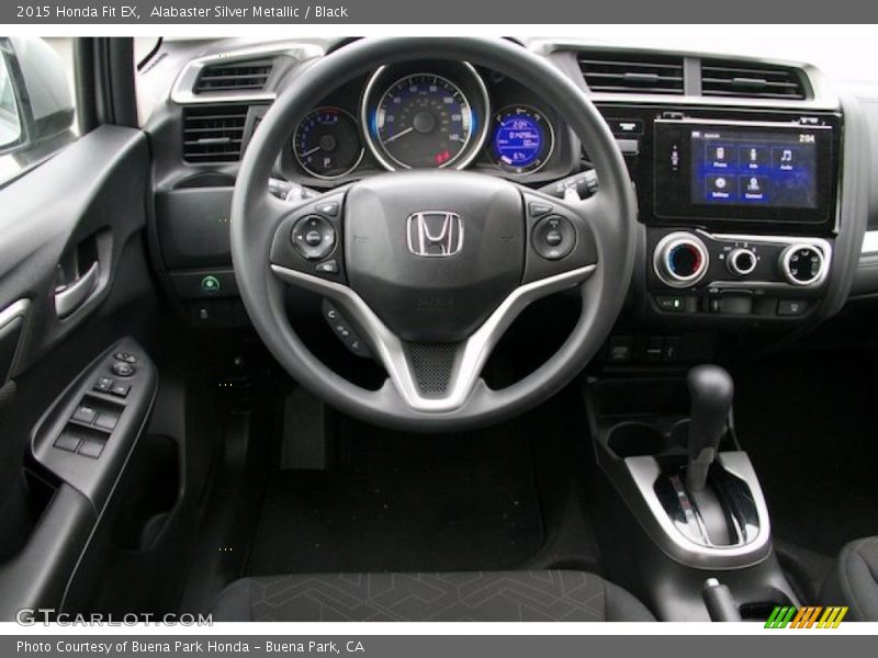 Alabaster Silver Metallic / Black 2015 Honda Fit EX