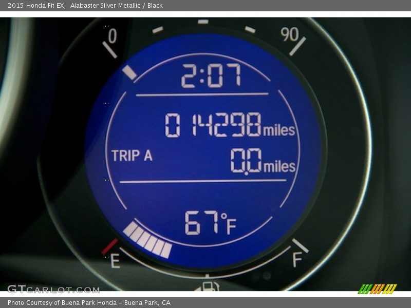 Alabaster Silver Metallic / Black 2015 Honda Fit EX