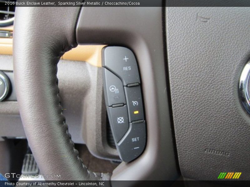 Sparkling Silver Metallic / Choccachino/Cocoa 2016 Buick Enclave Leather
