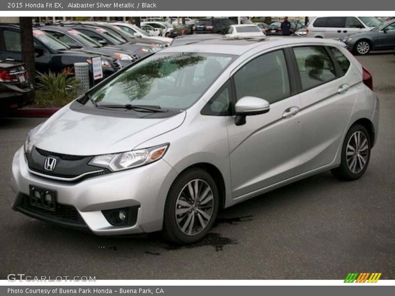 Alabaster Silver Metallic / Black 2015 Honda Fit EX