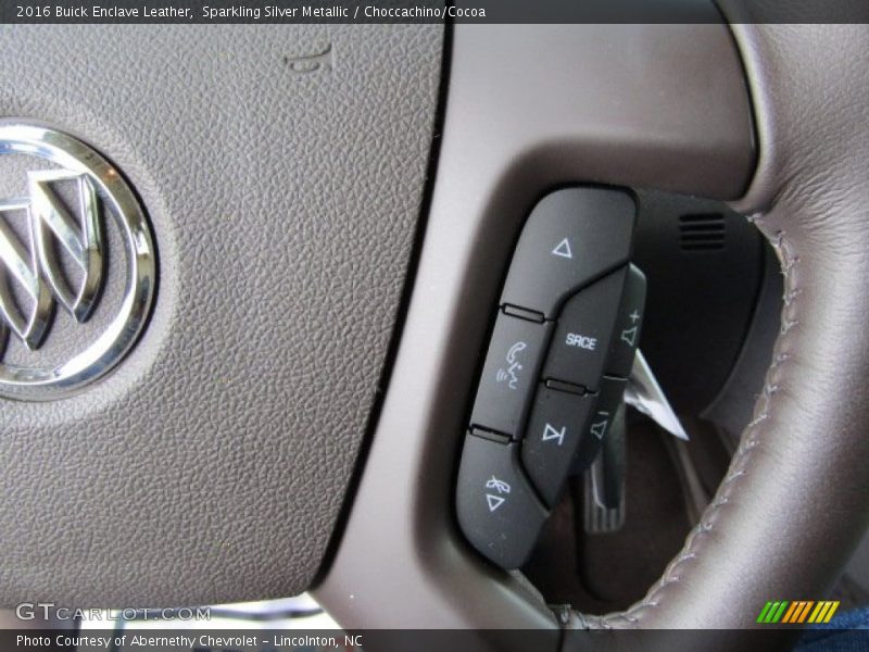 Sparkling Silver Metallic / Choccachino/Cocoa 2016 Buick Enclave Leather