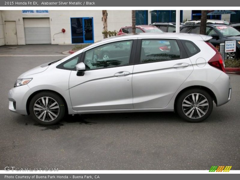 Alabaster Silver Metallic / Black 2015 Honda Fit EX